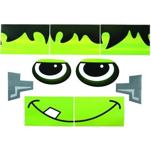 Value Green Monster Trunk-or-Treat Decorating Kit – Halloween Party Car Decor – 9 Pieces