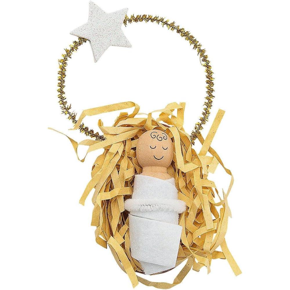 imageFun Express Baby Jesus with Star Ornament Craft Kit  Makes 12