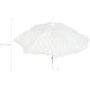 Fun Express White Lace Parasol Umbrella 30 Inch – Elegant Wedding Accessories for Bridesmaids & Flower Girls | Victorian Style Decorative Umbrella for Tea Party, Bridal Photos & Special Events