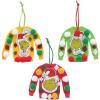 Fun Express 4″ x 3 1/2″ Dr. Seuss The Grinch Ugly Sweater Christmas Ornament Craft Kit – Makes 12