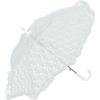 Fun Express White Lace Parasol Umbrella 30 Inch – Elegant Wedding Accessories for Bridesmaids & Flower Girls | Victorian Style Decorative Umbrella for Tea Party, Bridal Photos & Special Events