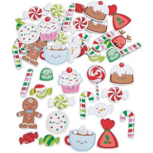Christmas Candy Foam Shapes (72Pc) – Crafts for Kids and Fun Home Activities