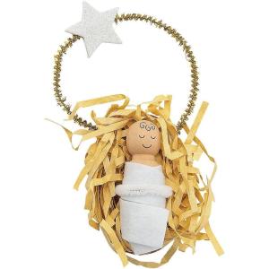 Fun Express Baby Jesus with Star Ornament Craft Kit – Makes 12
