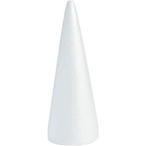 Fun Express Large White Foam Cones 12 Inch – Premium Styrofoam Craft Foam Shapes for DIY Christmas Trees, Centerpieces & Decorations | Set of 6 Polystyrene Cones for Arts and Crafts Projects