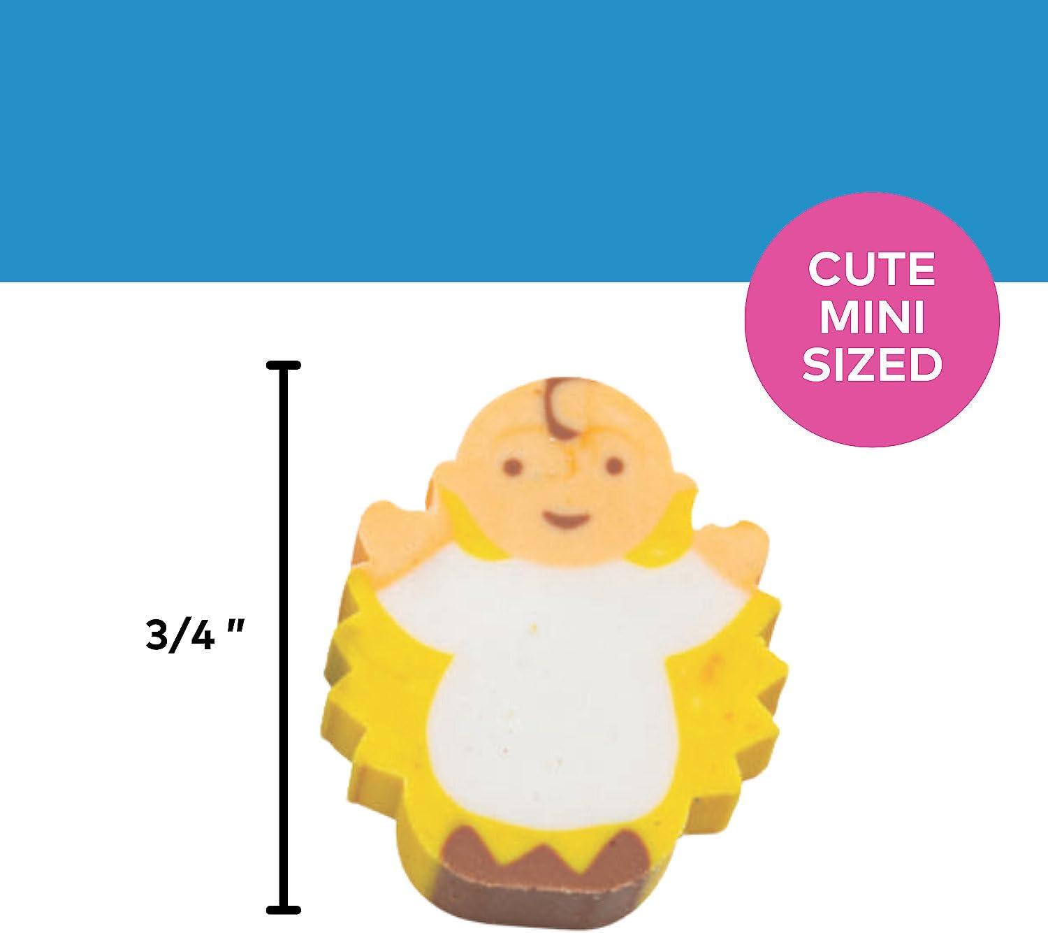 imageBulk Mini Nativity Eraser Assortment 144 Pieces Christmas Party Favors Stocking Stuffers and Giveaways