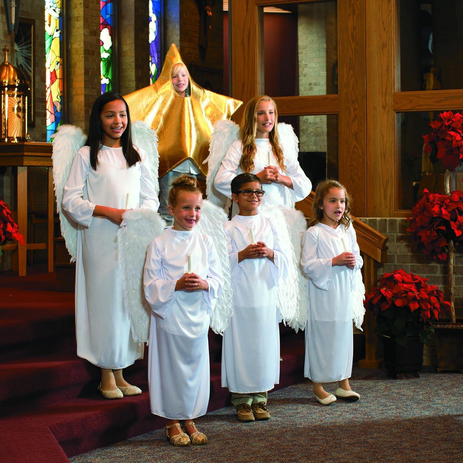 imageFun Express Gold Star Costume for Kids Premium Foam Star Shaped Outfit for Christmas Nativity Plays School Pageants ampamp Holiday Performances One Size Fits Most Children Up to Size 14