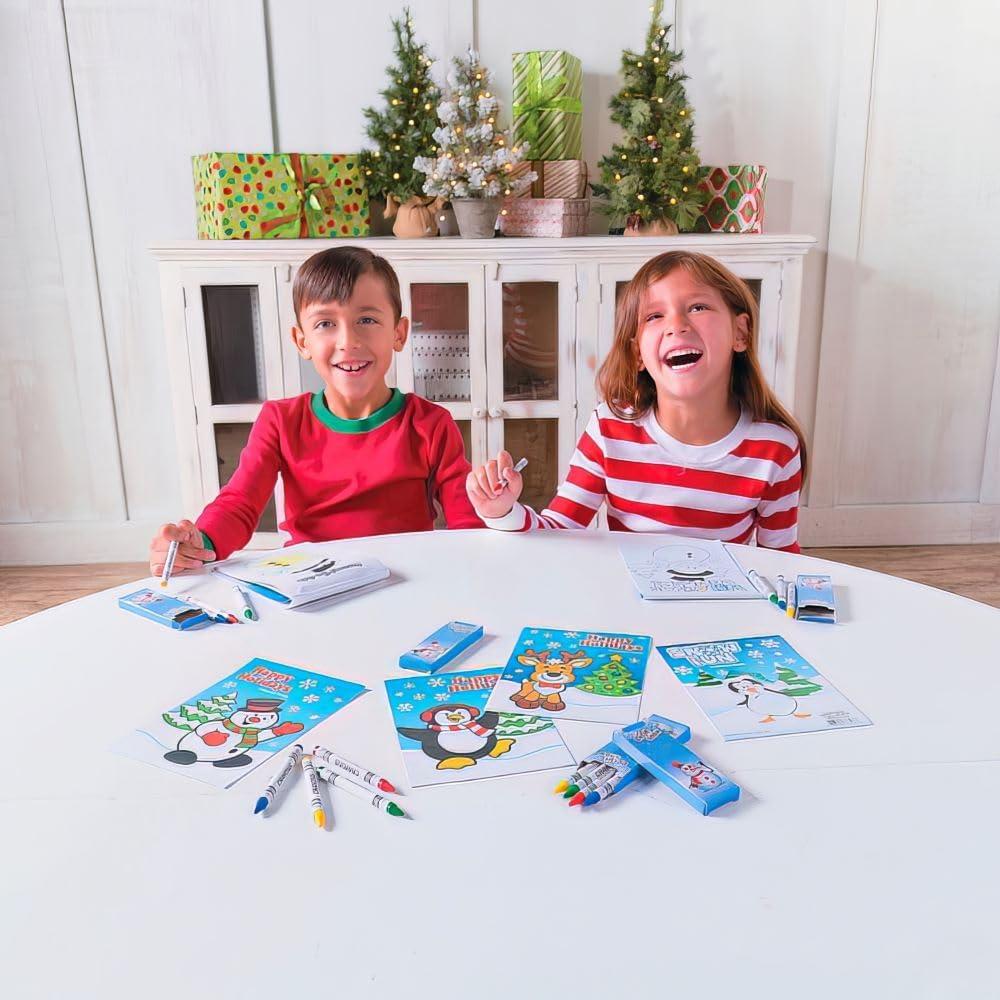 imageFun Express Holiday Crayons 6pcbox4dz boxes for Christmas Drawing Stocking Stuffers