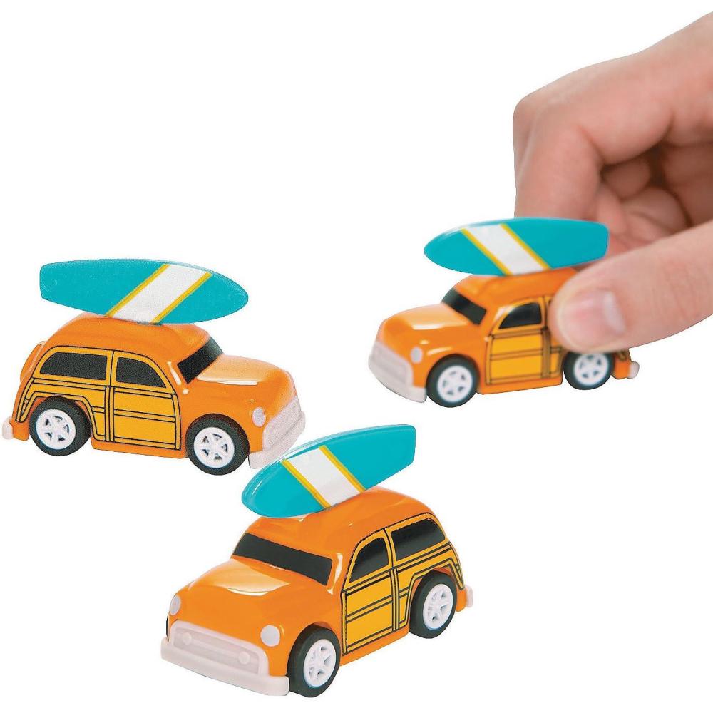imageFun Express  Woody Pullback Vehicles  Fun Toy Cars Boats ampamp Racers with Pullback Action  Engaging Play for Kids  Durable Plastic Construction  Ideal for Party Favors Stocking Stuffers  12 Pieces