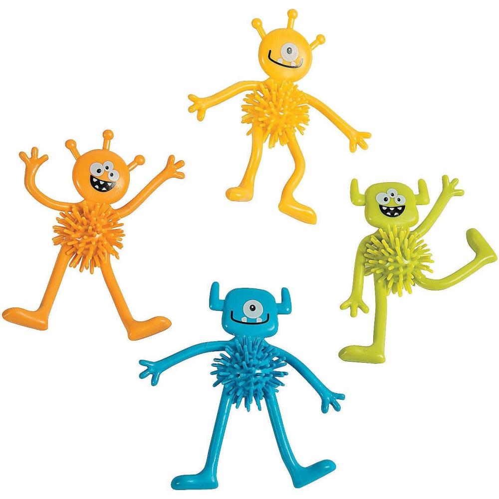 imageFun Express Monster Bendable Porcupine Toys  Bulk Set of 24  Halloween Handouts Party Favors and Stocking Stuffers