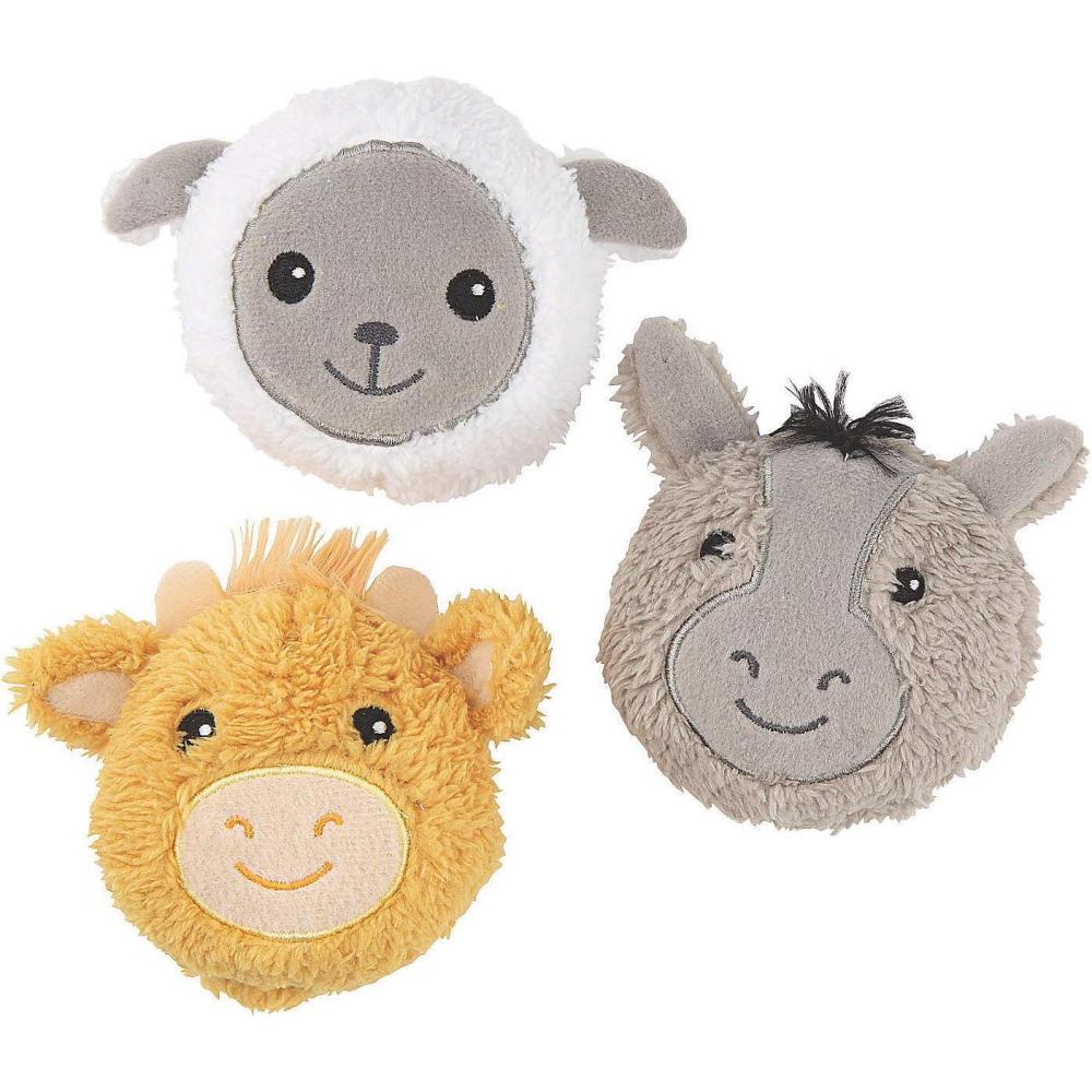 imageFun Express Round Stuffed Nativity Animals for Christmas  Toys and Stocking Stuffers  12 Pieces
