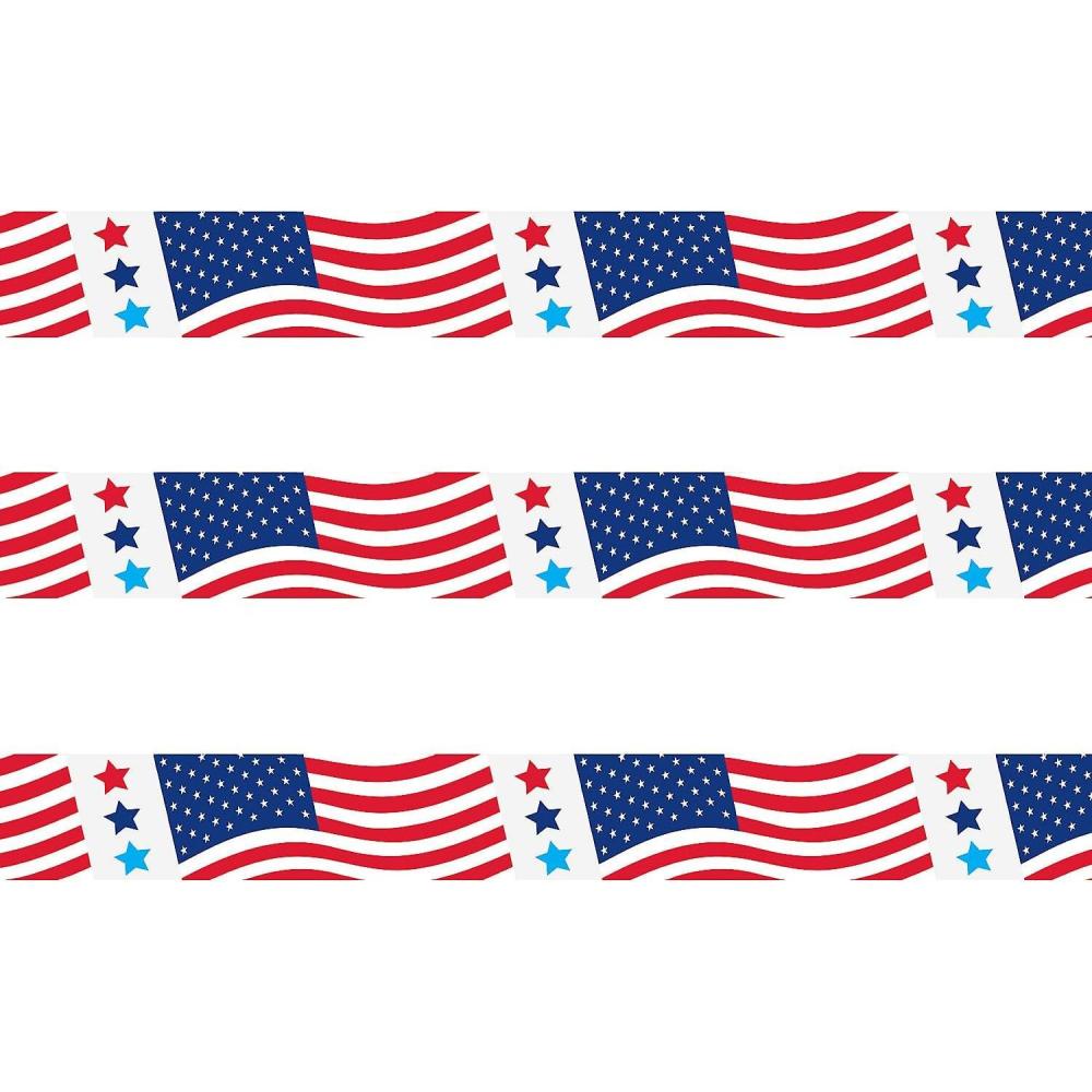 imagePatriotic American Flag Caution Tape