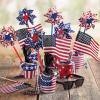 4 1/4″ USA Stars and Stripes American Flag Pinwheels, 36 Piece, Great for Memorial Day, 4th of July, Veterans Day and Any Patriotic Event