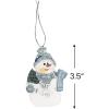 Fun Express Christmas Ornaments Set of 12 – Blue Snowman Decorations with Hand-Painted Resin Design | Traditional Holiday Tree Ornaments for Kids & Adults | Perfect for 2025 Christmas Decor