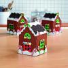 Fun Express Gingerbread House Kit 3D Christmas Craft – Makes 12 Mini Houses | Foam Decorating Kit for Kids Holiday Activities, Classroom Projects & Party Crafts | 4″ x 5.75″ Pre-Cut Easy Assembly