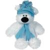 Fun Express Plush Holiday Polar Bear – Large (Sitting, 11 inches) Holiday Stocking Stuffers & Plush Toys