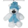 Fun Express Plush Holiday Polar Bear – Large (Sitting, 11 inches) Holiday Stocking Stuffers & Plush Toys