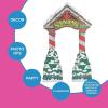 Fun Express Santa’s Workshop 3D Arch Christmas Party Decorations – Large 7.5×11.5 ft Cardboard Stand Up Archway for Holiday Photo Booth Props & North Pole Entrance Decor | Professional Event Supplies