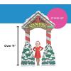 Fun Express Santa’s Workshop 3D Arch Christmas Party Decorations – Large 7.5×11.5 ft Cardboard Stand Up Archway for Holiday Photo Booth Props & North Pole Entrance Decor | Professional Event Supplies