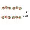 Fun Exprses 12 pieces Holiday Swirl Lollipops | Christmas | Red & Green 2 Inch Swirl Suckers