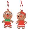 12 Big Head Gingerbread Ornament Craft Kit/Craft Kits/Christmas Ornaments/Holiday