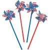 4 1/4″ USA Stars and Stripes American Flag Pinwheels, 36 Piece, Great for Memorial Day, 4th of July, Veterans Day and Any Patriotic Event