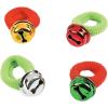 Fun Express – Holiday Stretchy Jingle Bell Ring for Christmas – Jewelry – Christmas – 48 Pieces
