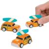 Fun Express – Woody Pullback Vehicles – Fun Toy Cars Boats & Racers with Pullback Action – Engaging Play for Kids – Durable Plastic Construction – Ideal for Party Favors Stocking Stuffers – 12 Pieces