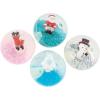 Fun Express Christmas Bouncy Balls for Kids Party Favors – 12 Pack Glitter Water Filled Holiday Bounce Balls with Santa, Snowman Characters | Perfect Stocking Stuffers & Goodie Bag Toys for Ages 4-8