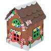 Fun Express Gingerbread House Kit 3D Christmas Craft – Makes 12 Mini Houses | Foam Decorating Kit for Kids Holiday Activities, Classroom Projects & Party Crafts | 4″ x 5.75″ Pre-Cut Easy Assembly