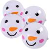 Fun Express Inflatable 5″ Snowman Face Mini Beach Balls – Fun Holiday Kids Toy – Perfect for Winter Party Favors Stocking Stuffers – Snowman-Themed Activities Classroom Games & Winter Fun – 12 Pieces