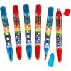 Fun Express Patriotic Glitter Stacking Point Crayons, 12 Pieces