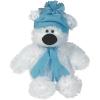 Fun Express Plush Holiday Polar Bear – Large (Sitting, 11 inches) Holiday Stocking Stuffers & Plush Toys