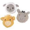 Fun Express Round Stuffed Nativity Animals for Christmas – Toys and Stocking Stuffers – 12 Pieces