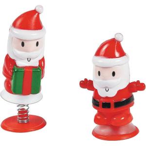 Fun Express Santa POP UP Toys – Fun & Festive Holiday Toys for Kids – Perfect for Christmas Parties Stocking Stuffers Gift Giving – Seasonal Celebrations & Classroom Activities – Red & White 12 Pieces