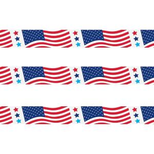 Patriotic American Flag Caution Tape