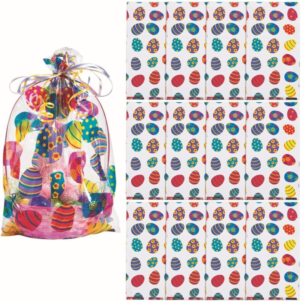 imageFun Express CELLOPHANE Easter Basket Bags 12PC