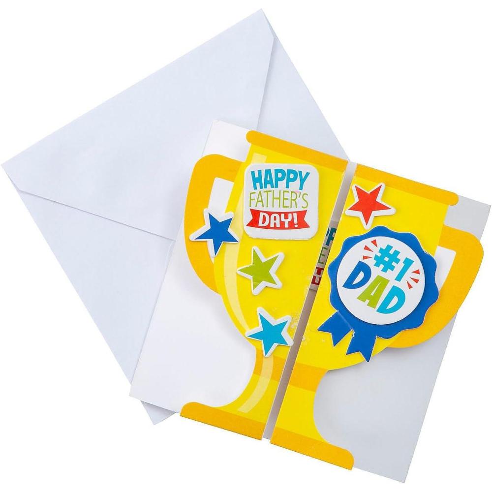 imageFun Express Fathers Day Trophy Card Craft Kit  Makes 12