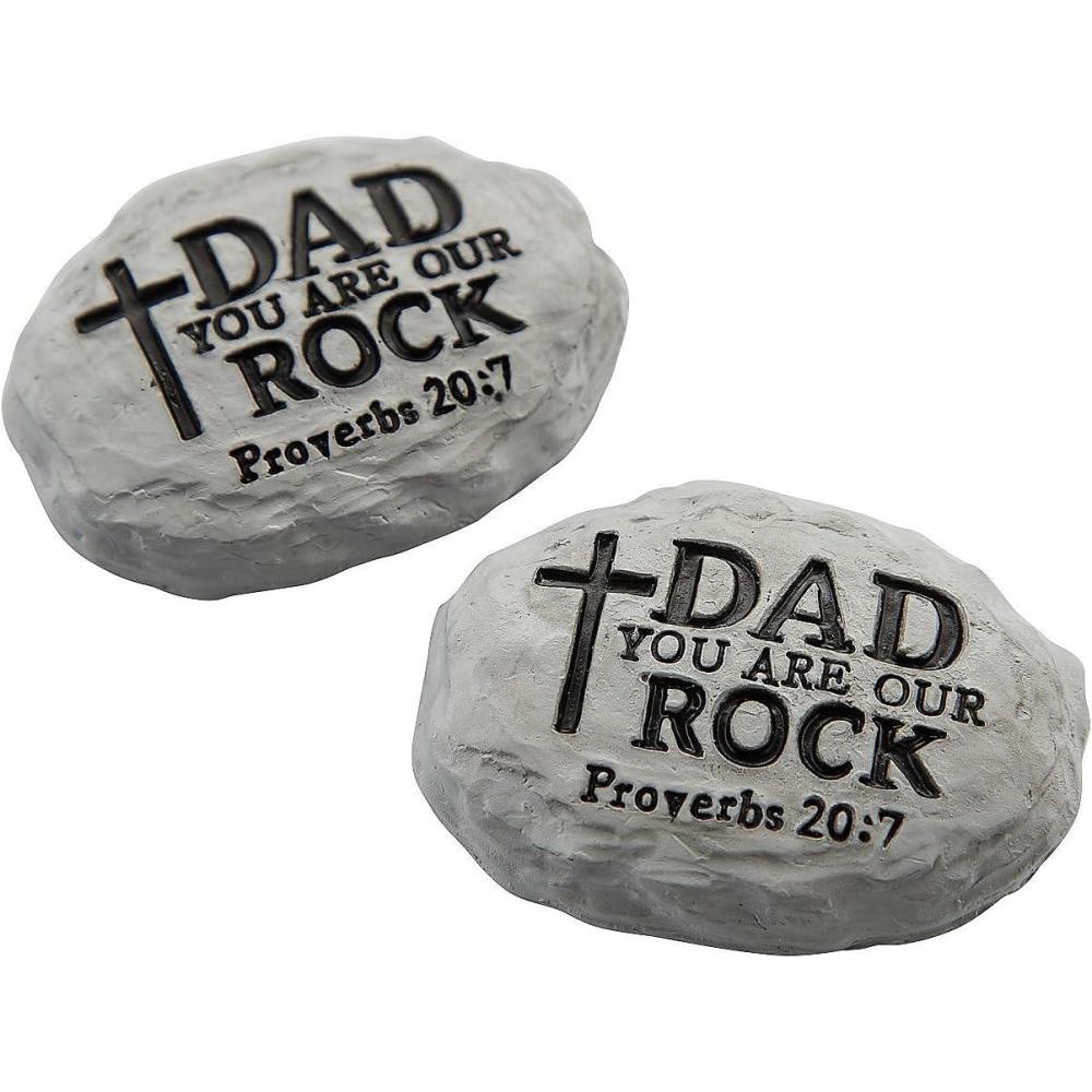 imageFun Express Religious Fathers Day Worry Stones with Card  12 Pc