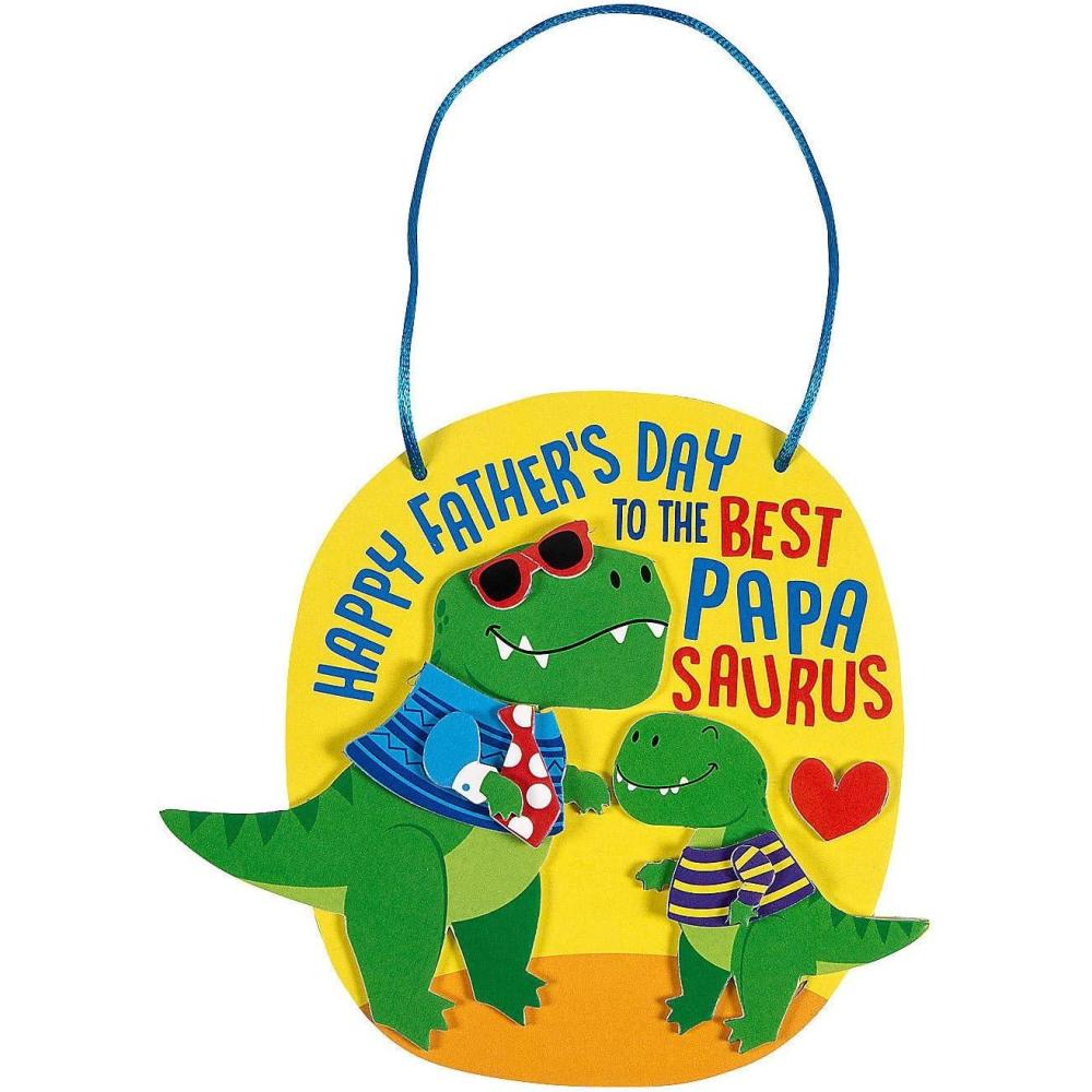 imageHappy Fathers Day Papasaurus Sign Craft Kit Makes 12