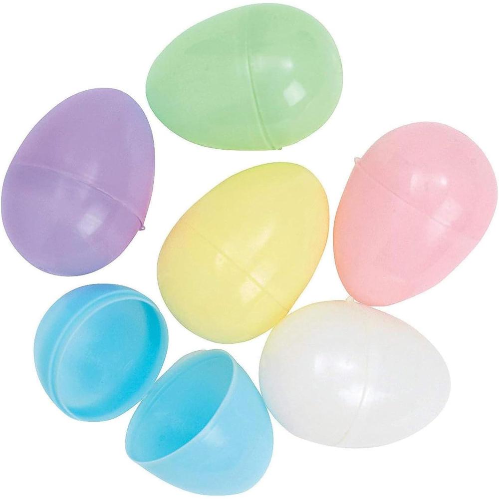 imagePastel Empty Easter Eggs bulk set of 144 plastic eggs Easter Hunt and Party Supplies