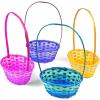 Bulk Ombre Easter Baskets – set of 72 bamboo baskets – 8 1/4″x 6 1/4″ with a 12 1/2″ Handle. – Easter Egg Hunt Party Supplies