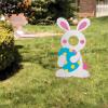 Easter Bunny Face Yard Stake – Easter Egg Hunt Party Decor