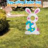 Easter Bunny Face Yard Stake – Easter Egg Hunt Party Decor