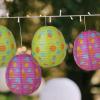 Fun Express Easter Egg Shaped Hanging Lantern Decorations – Easter Party Décor (Set of 4)