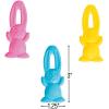 Fun Express Easter Flying Bunnies for Easter – Value Toys – Sticky & Stretch Toys – 12 Pieces