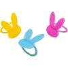 Fun Express 3/4″ x 1″ Bulk 144 Pieces Easter Bunny Head-Shaped Blue, Pink & Yellow Plastic Rings