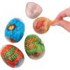 Fun Express Dinosaur in Slime Filled Plastic Eggs – Active Play Toys and Easter Egg Basket Ideas – Birthday Party Favors for Boys – Toddler Boys Egg Hunt Games – Set of 12