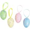Fun Express Pastel Metallic Easter Egg Ornaments – Beautiful Vibrant Spring Holiday Decorations Easter Parties Craft Projects Gift Giving Seasonal Decor – Perfect for Trees Tables Displays – 12 Pieces