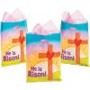 Fun Express Religious Easter Goody Bags (50 Count) – Sunday School Supplies, Party Favor Giveaways, Easter Egg Hunt Bags