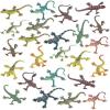 Fun Express Shiny Glitter Lizards – Toys, Party Favors and Easter Basket Stuffers – Rainbow Metallic (Bulk Set of 24 Pieces)